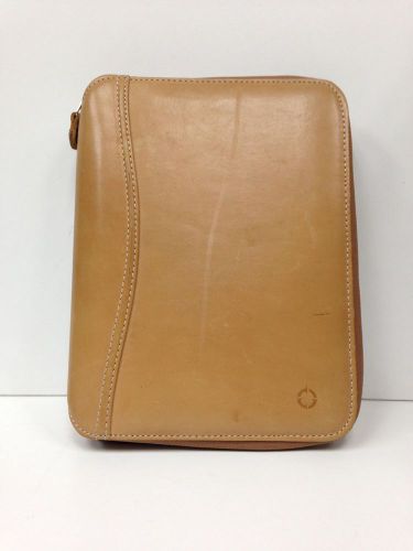 Franklin Covey Full-Grain Leather Professional Business Binder Folder Pre-Owned
