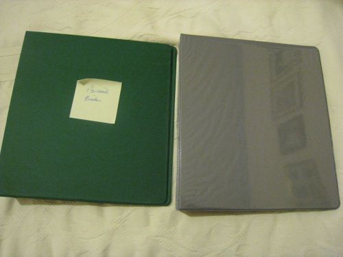Used Lot of 2  (1 1/2 inch Binders) 3-Ring Presentation