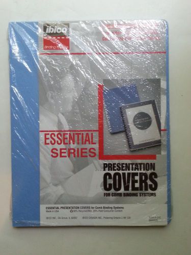 GBC Essential Series Presentation Covers 25 Sets Light Blue  8.5 x 11&#034; NEW