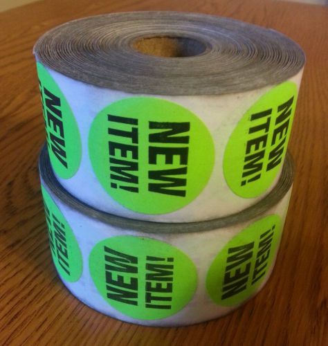 2 rolls 1.5 Round  green Special Price Point Retail Labels Stickers New item!