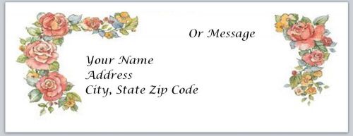 30 Roses Personalized Return Address Labels Buy 3 get 1 free (bo49)