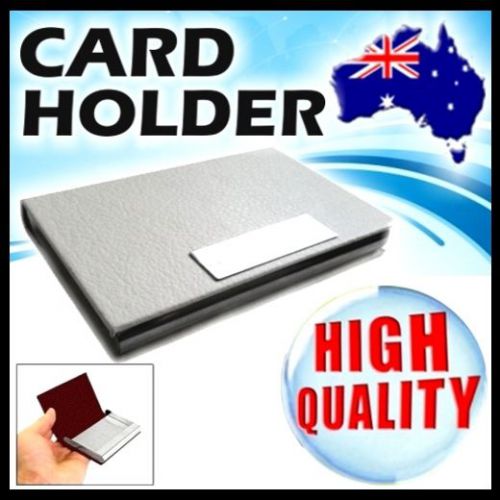 ?WHITE Color? HIGH QUALITY Leather Magentic Closure Business Credit Card Holder