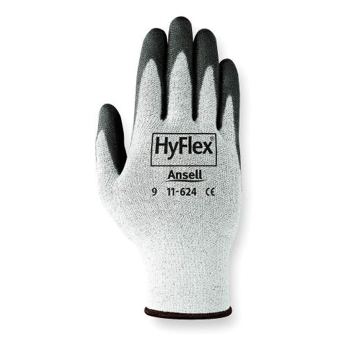 Cut Resistant Gloves, Gray/Black, 2XL, PR 11-624-11