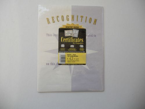 Geographics Recognition Certificate 39424 Six in pack