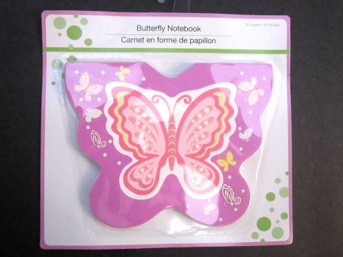 Butterfly Glittery Notebook 50 Pages 5&#034; x 6&#034; New
