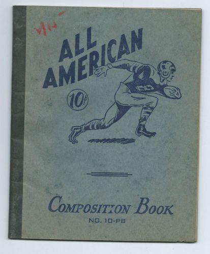 Old 10 cent All American Compostion Book