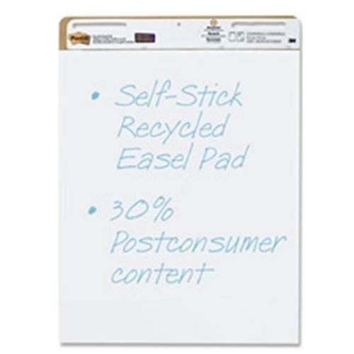 Post-it Recycled Self-stick Easel Pad - 30 Sheet - 25&#034; X 30&#034; - White (559rp)