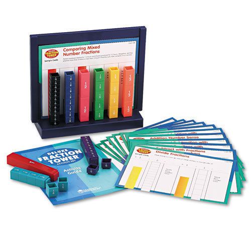 Learning Resources Deluxe Fraction Tower Activity Set, Math Manipulatives, For G