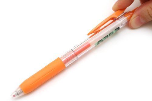 Zebra Sarasa Push Clip Gel Ink Pen 0.4 mm Orange Ink