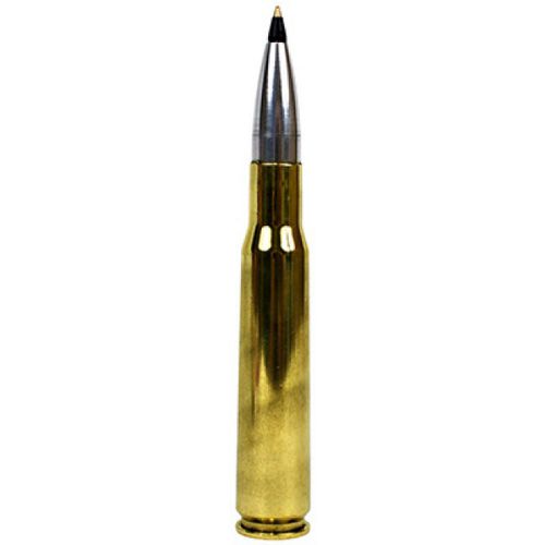 Lucky Shot Brass 50 Caliber Polished BMG Gun Bullet Pen Military NRA Weapon Gift