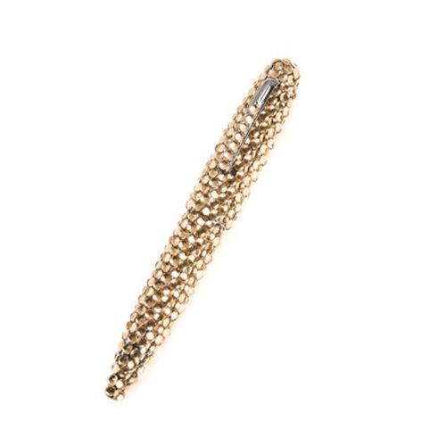 New gold crystal rhinestone gemstone roller ball pen for sale