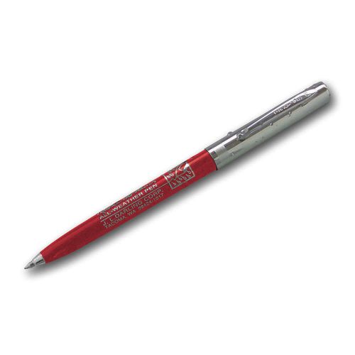Ballpoint Pen, Retractable, Fine, Red 57
