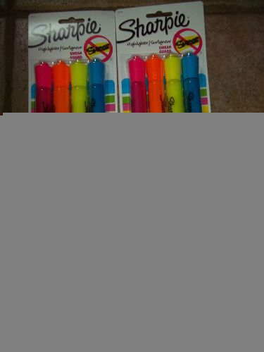 4 NEW FOUR PACKS SHARPIE HIGHLIGHTERS WITH SMEAR GUARD ASSORTED COLORS