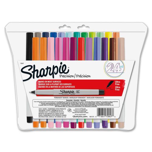 Sharpie permanent marker pens ultra fine 24-colors for sale