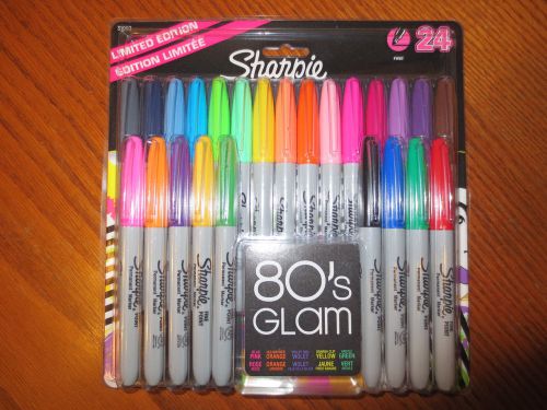 SHARPIE 80&#039;s Glam Permanent  Markers 24 pack Fine