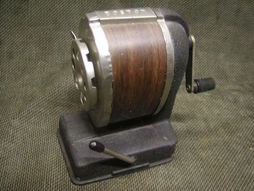 VINTAGE BOSTON PENCIL SHARPENER VACUUM MOUNT DESK HOME OFFICE  OLD SCHOOL