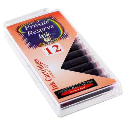Private Reserve Ink Short International Ink Cartridges, Pack of 12 - Dokota Red