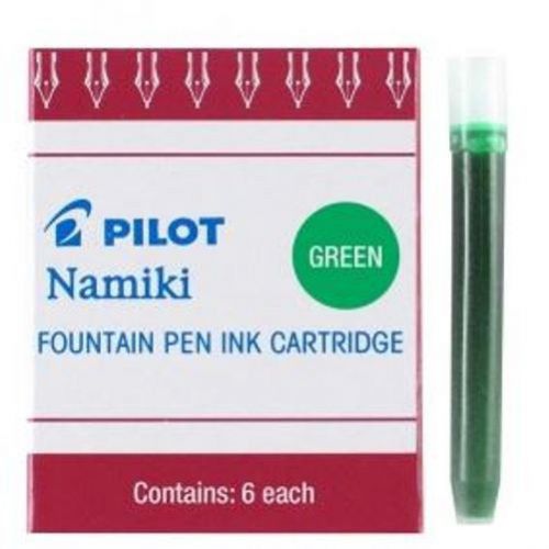 Pilot Namiki IC50 Fountain Pen Ink Cartridge, Green,  12 Cartridges (69003)