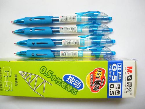 12pcs  M&amp;G GP-1008 0.5mm roller ball pen blue(Made in China)