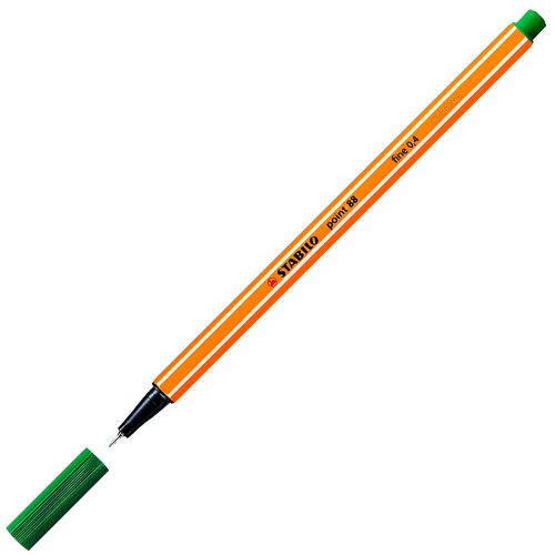 Stabilo point 88 green ink color pen hex shape for sale