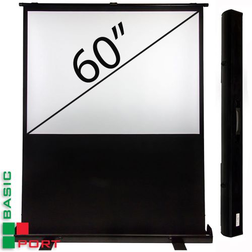 Luxburg® 60&#034; 139x75 cm portable freestanding floor pull-up projection screen for sale