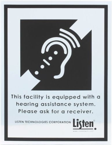 Listen technologies la-304 (sign kit for listen) for sale