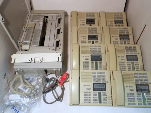 Nortel mics 3.0 phone system with 8 phones for sale
