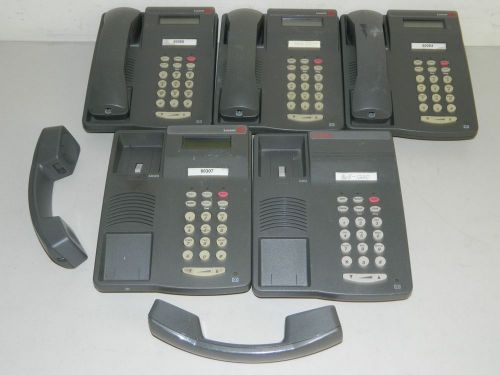 (5) Avaya Lucent, 6408D+ Office Business Telephone Phone w/ Handset