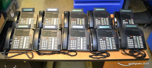 Lot of 10 nortel meridian nt9k16ac03 (base handset &amp; phone cord included) for sale