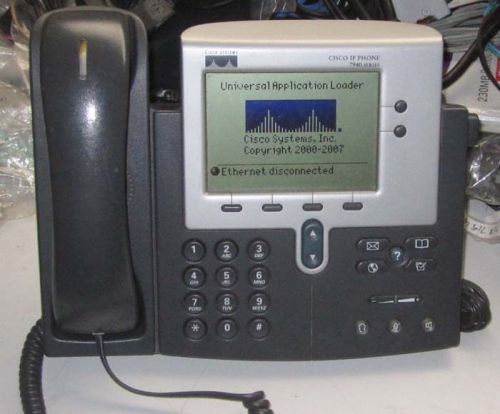 Lot of 4 Cisco IP Display Phones CP-7940G w/ power adapter