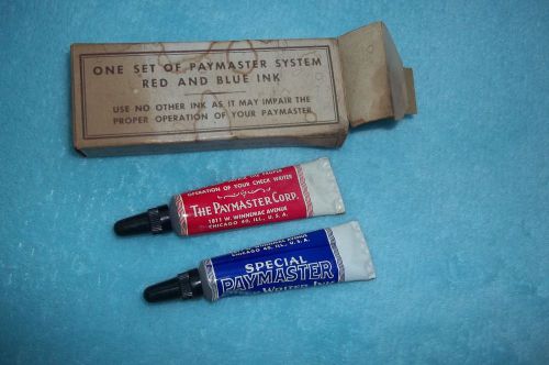 TWO TUBES OFSPECIAL PAYMASTER CHECK WRITER INK WITH ORIGINAL BOX