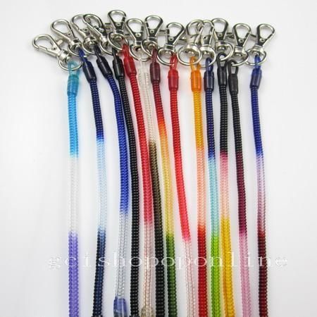 5 pcs coiled strap lanyard swivel clips snap hook for mp3 phone key keyring s xx for sale