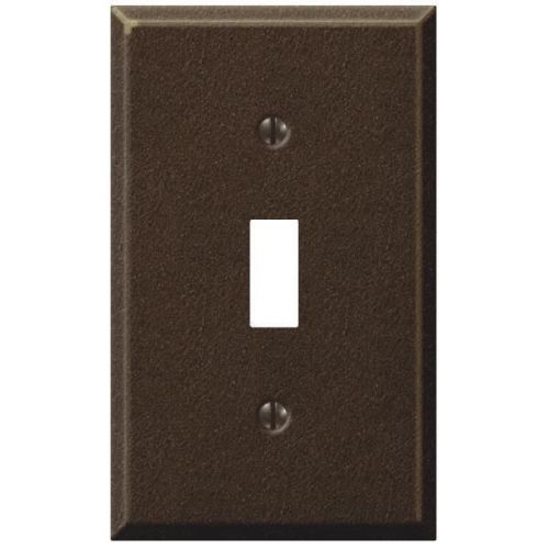 Textured bronze steel switch wall plate-1tgl txbrz stl wallplate for sale