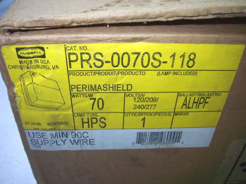 Hubbell perimashield 70 watt wallpack polycarbonate outdoor light new for sale