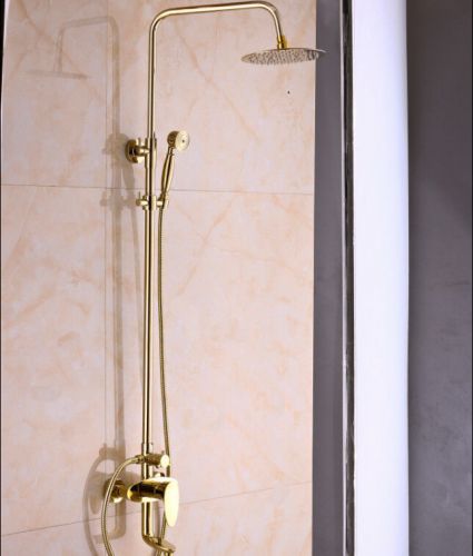 Ultrathin Shower Head Bath Shower Faucet With 3 Function Rain &amp; Handheld &amp; Spout