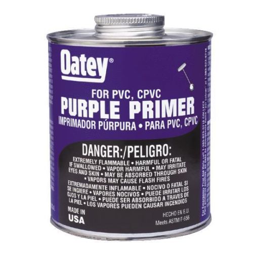 Purple Primer For PVC And CPVC Pipe And Fittings-1/4PINT PURPLE PRIMER
