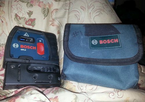 Bosch GPL5 5-Point Self-Leveling Alignment Laser Level with Soft Case