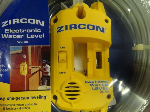 Zircon Electronic Water Level 25 ONE PERSON LEVELING - DECKS CABINETS FENCES NEW