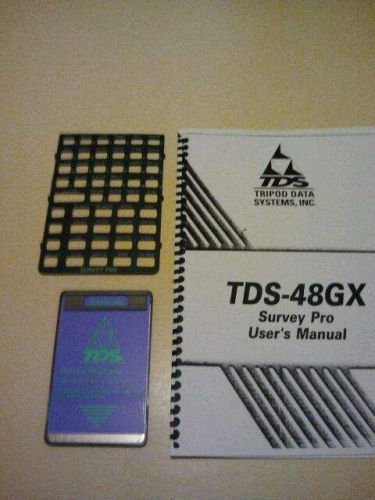 TDS Survey Pro Card w/ Manual Overlay for HP 48GX Calculator