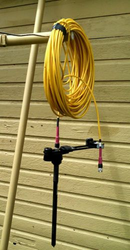 Trimble gps antenna cable, 100 ft. w/ antenna mount, antenna base, and bracket for sale