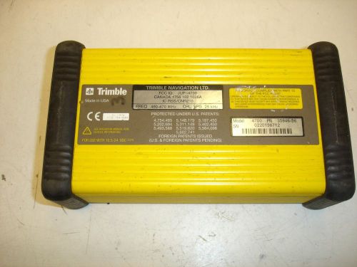 Trimble 4700 l1/l2 rtk gps receiver 460-470 internal radio nav. 1.20, 4mb #12 for sale