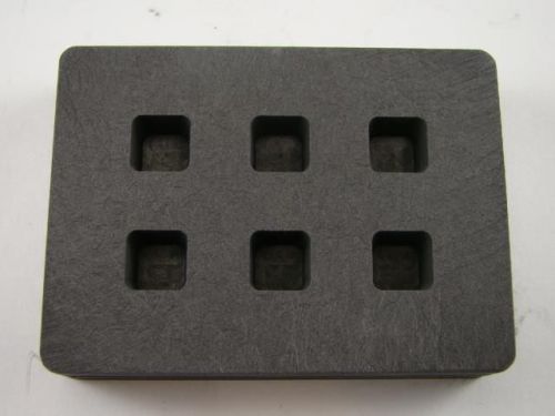 Graphite Mold 1/4 oz Gold Bar Silver 6-Cavities Cube Ingots Copper 1/8 oz  (B95)