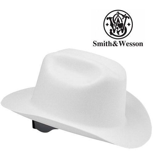 Free Ship-NEW ANSI Compliant S&amp;W Cowboy Hard Hat Western Outlaw WHITE Hard Hat