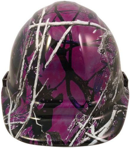 Limited run! hydrodipped capstyle hardhat w/ ratchet - purple muddy girl for sale