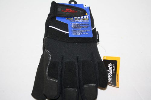 Wells Lamont Cold Weather Work Gloves Black 7740L Size L - New