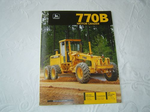 John Deere 770B  motor grader brochure