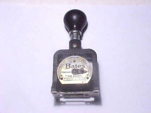 Vintage Bates Numbering Machine 5 Wheel Size E
