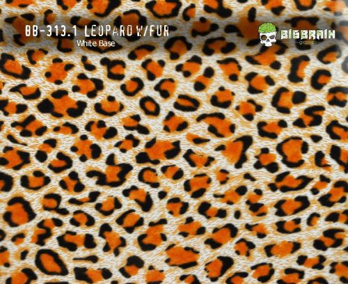 3 meters (10 ft) Cheetah Leopard Furry  Hydrographics Film 100CM Big Brain Hydr0