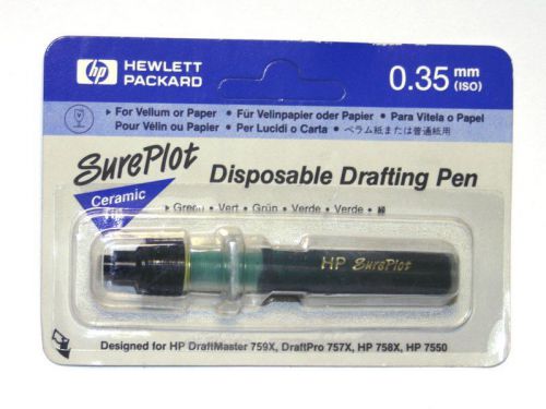 HP Disposable Drafting Pen for Plotter  0.35 mm Green