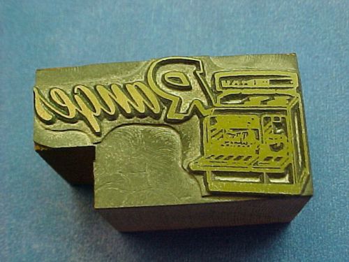 Letterpress printers block OLD &#034;RANGES&#034; Stove,Electric,Gas,Propane,Oven,Cooking!